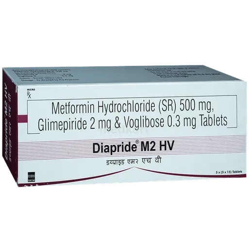 diapride m2 hv tablet 15's